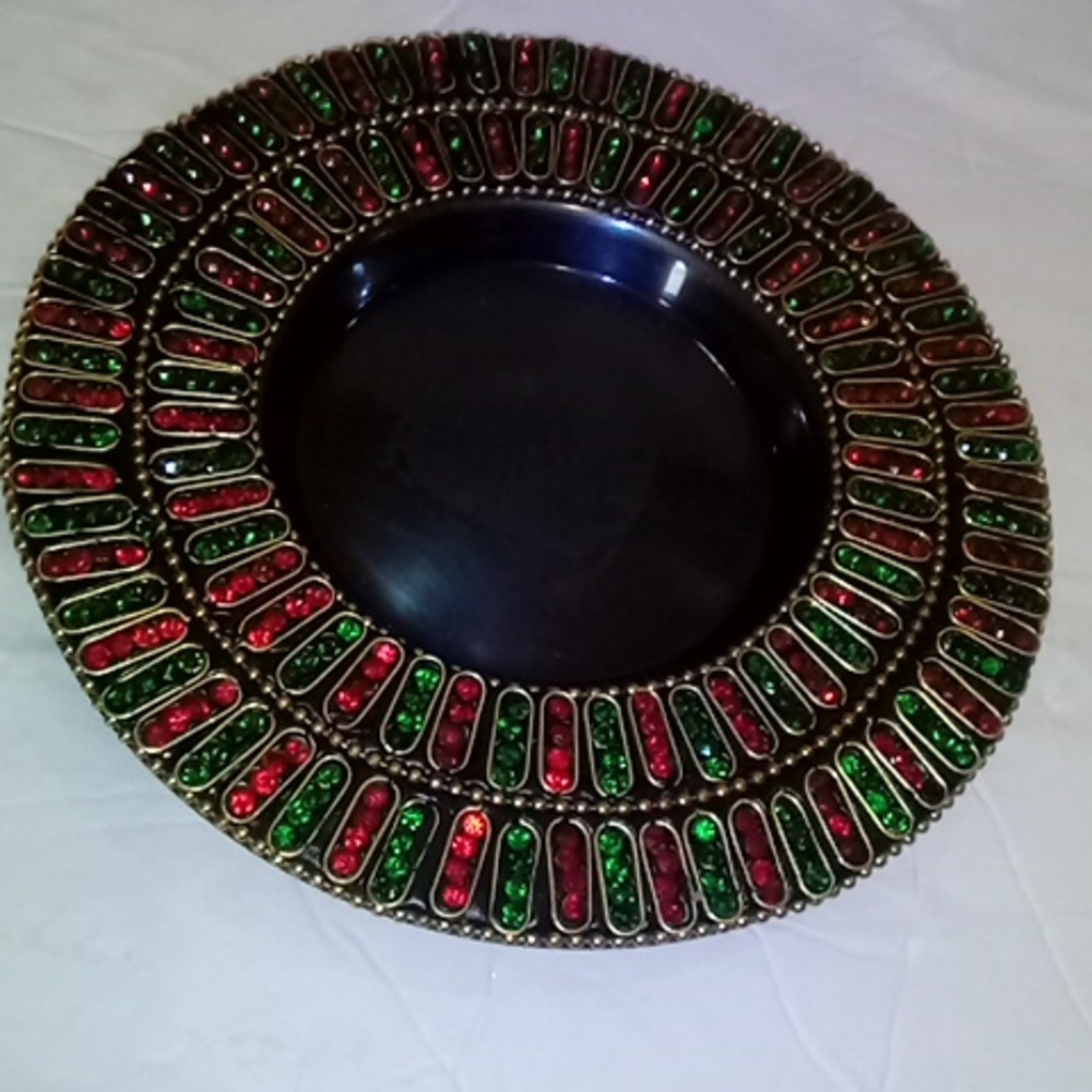Nwots.Vintage multi color glass design Ash tray
